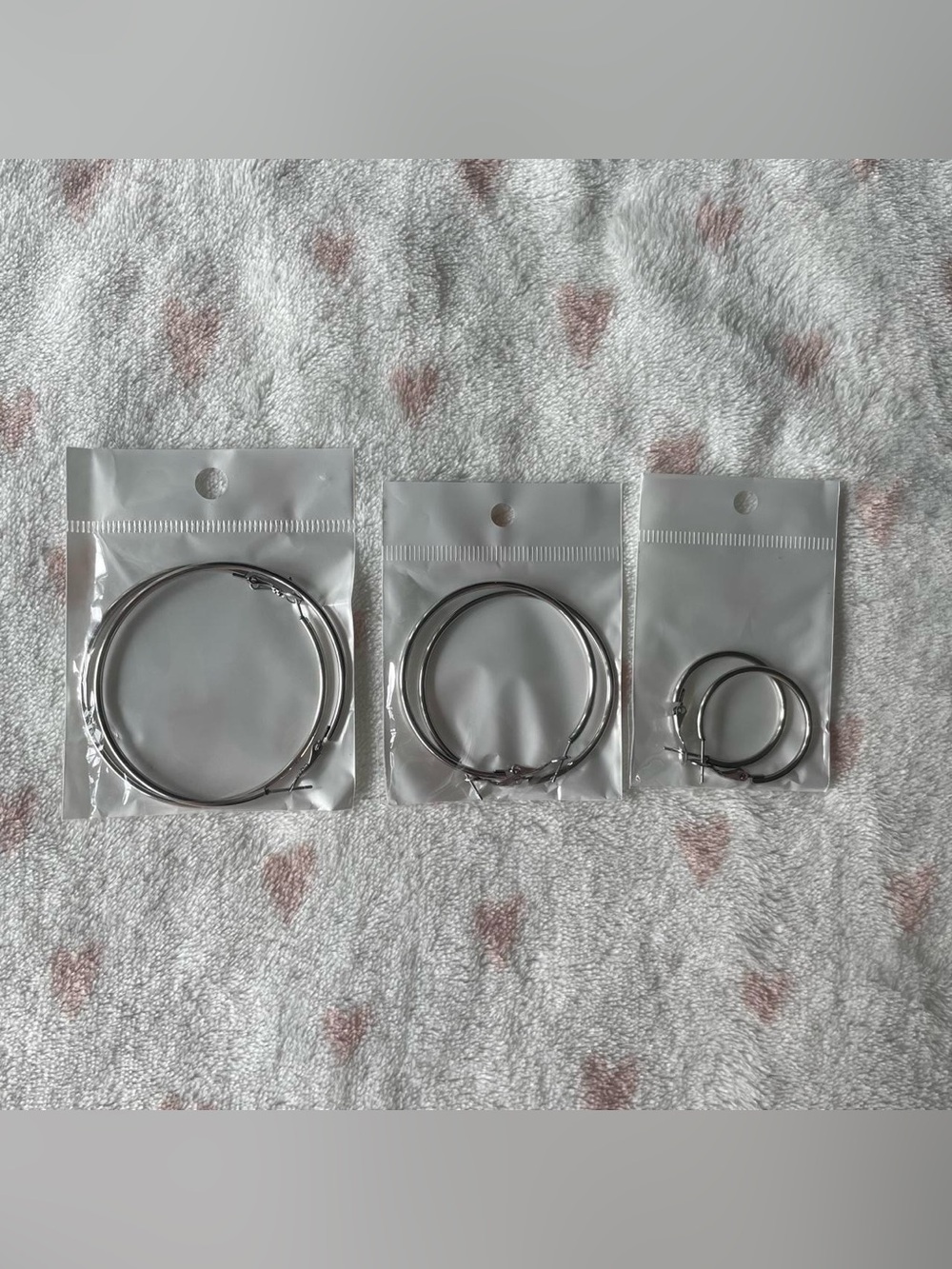Silver Hoops Set of 3